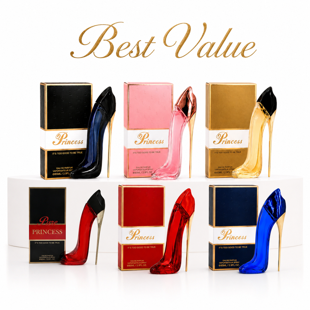 Princess High Heel Perfume Collection for Women – 6-Piece Eau de Parfum Gift Set, Long Lasting Women&