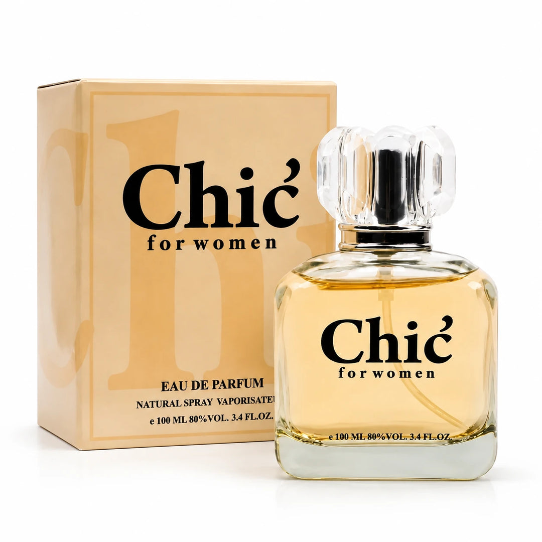 Chic Perfume for Women - 100ml / 3.4 Fl Oz Eau de Parfum Natural Spray Feminine Fragrance Daily Wear