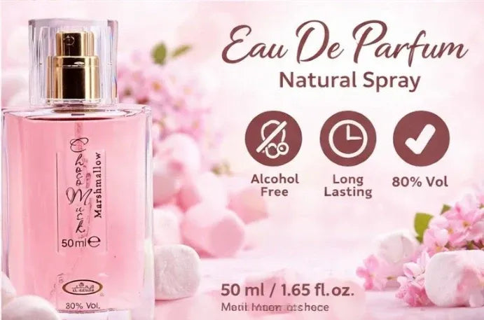 Choco Musk Marshmallow Eau De Parfum for Women - Sweet Gourmand Fragrance, Long-Lasting Perfume (50 ml/1.65 Fl Oz)