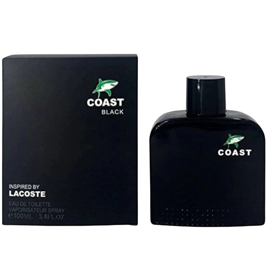 Coast Black by EBC Collection 100ml Eau de Toilette black bottle and box for men