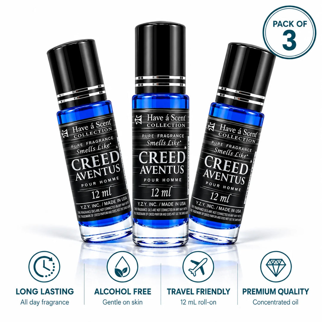 Crede Roll on Perfume Oil for Men- 12 Ml - 3 Pack - Scentblooms
