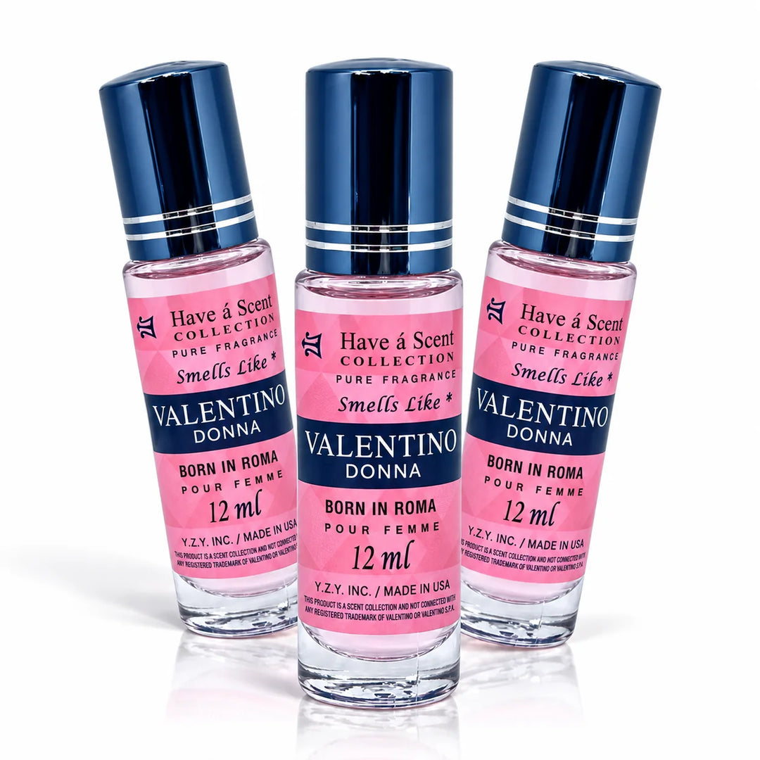 DONNA Roll on Perfume Oil For Women - 12 ml - 3 Pack - Scentblooms