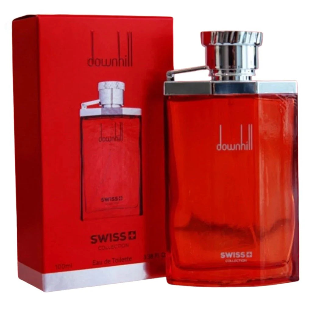 Downhill by Swiss Collection 100ml Red Canteen Bottle and Box