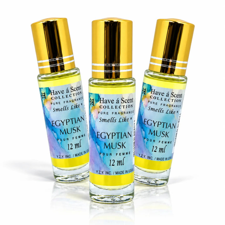 Egyptian Musk Concentrated Perfume Oil Pack of 3 - 12ml