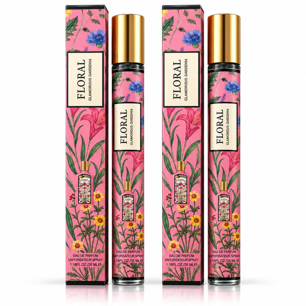 Floral Glamorous Gardenia Women’s Travel Perfume Spray – 2 Pack