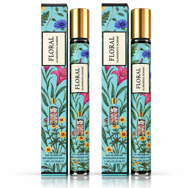 Floral Glamorous Jasmine Women’s Travel Perfume Spray – 2 Pack