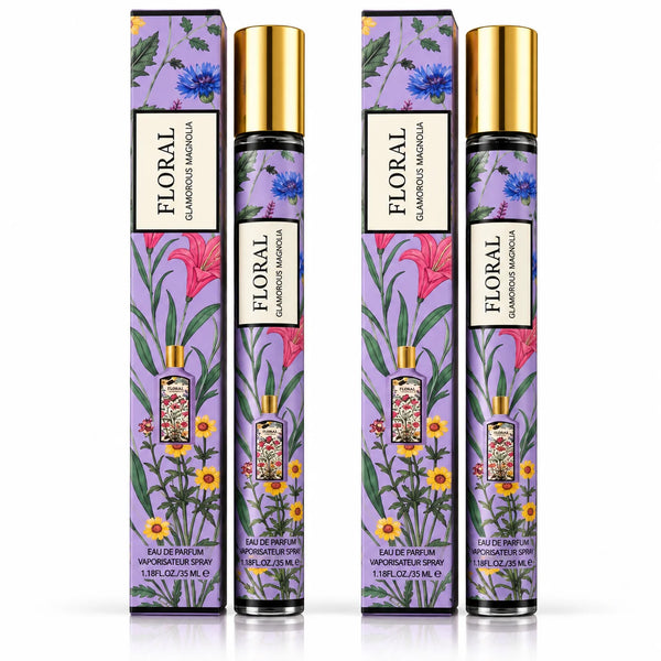 Floral Glamorous Magnolia Women’s Travel Perfume Spray – 2 Pack