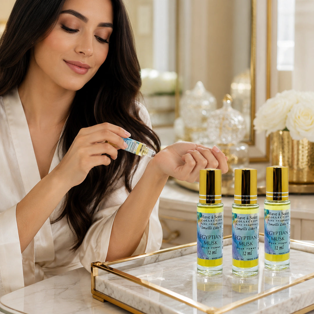 Egyptian Musk Concentrated Perfume Oil Pack of 3 - 12ml