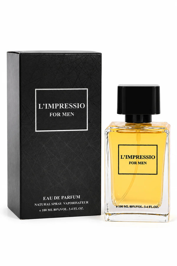 L’Impressio for Men Eau de Parfum 100ml / 3.4 Fl Oz – Men’s Cologne Spray, Full Size Masculine Fragrance for Everyday, Evening & Special Occasion Wear