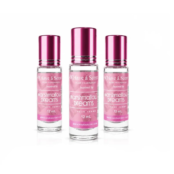 Marshmallow Dreams Perfume Oil Set – 3 Long-Lasting Roll-On Fragrance Oils