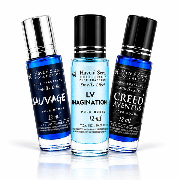 Men's Best Seller Perfume Oil Set – 3 Long-Lasting Cologne Oils