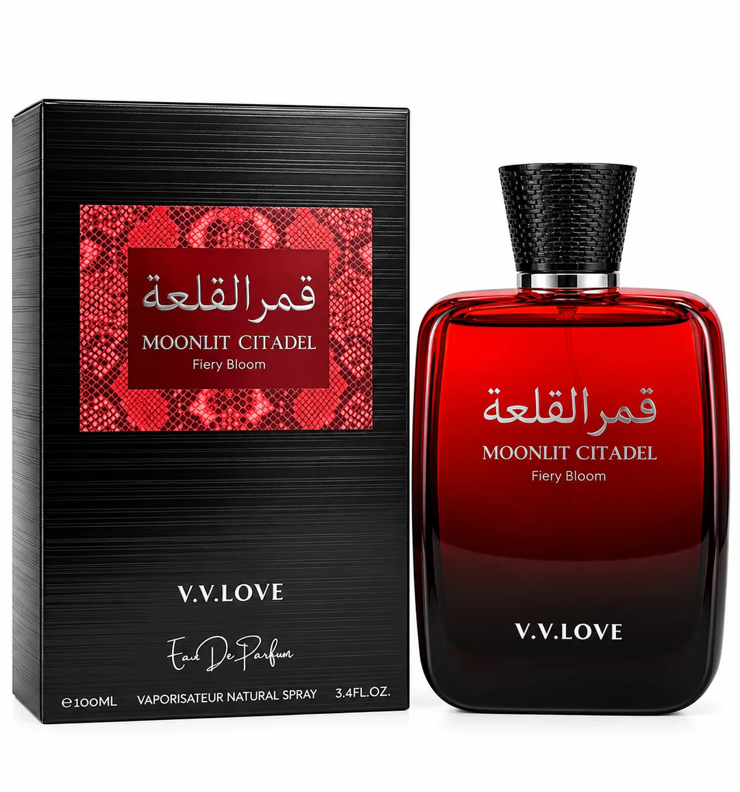 Moonlit Citadel Fiery Bloom Eau de Parfum 100ml / 3.4 Fl Oz – Warm Fragrance Spray, Full Size EDP for Everyday, Evening &amp; Special Occasion Wear