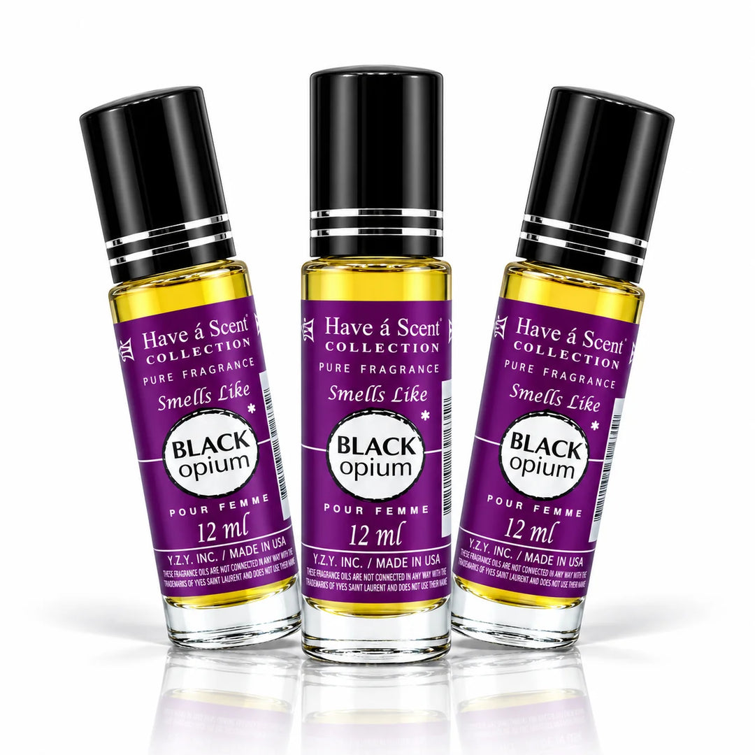 Noir Opium Roll on Perfume Oil For Women - 12 ml - 3 Pack - Scentblooms