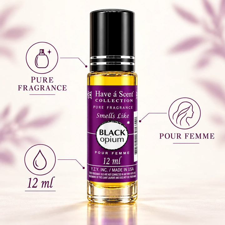 Noir Opium Roll On Perfume Oil for Women 12ml
