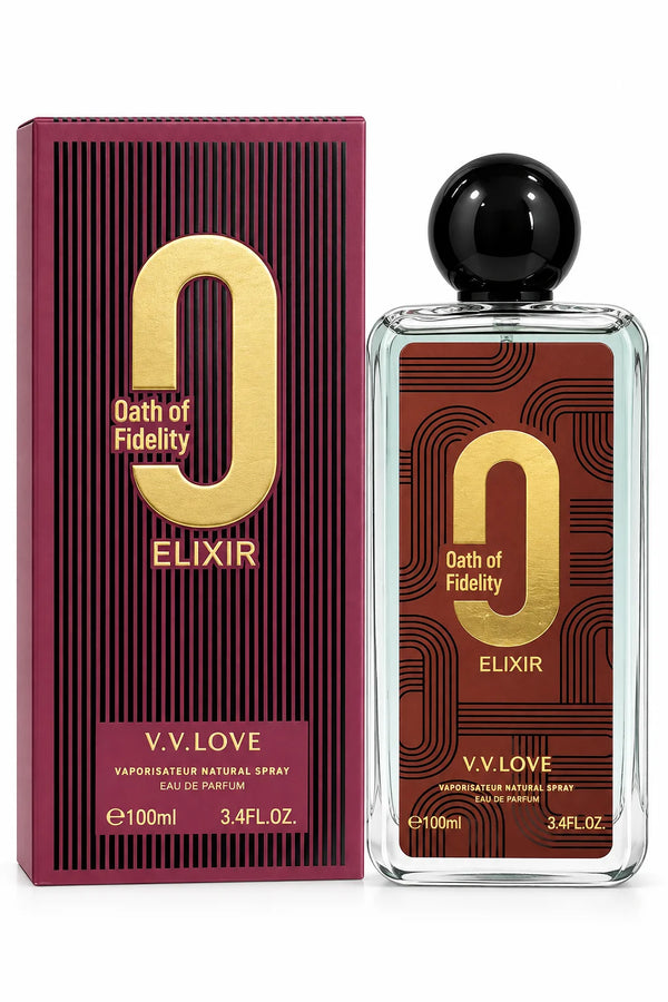 Oath of Fidelity Elixir Eau de Parfum 100ml / 3.4 Fl Oz – Bold Warm Fragrance Spray, Full Size EDP for Everyday, Evening, Date Night & Special Occasion Wear