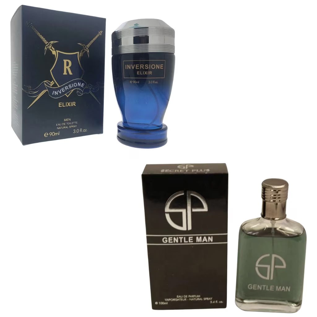 Gentle Inversion Perfumes for Men 2 Pack Set – Gentle Man + Inversione Elixir Cologne