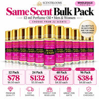 12 ml Perfume Oil – Same Scent Bulk Pack (Men & Women)