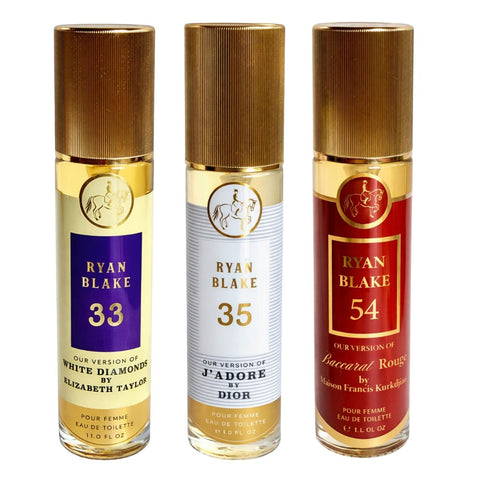 Ryan Blake 3-Piece Women's Perfume Bundle - Scents 33, 35, 54.
