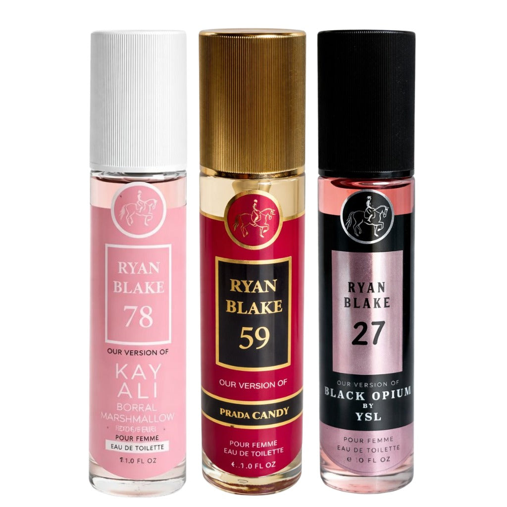 Ryan Blake 3-Piece Women’s Perfume Gift Set (Numbers 78 59 27)