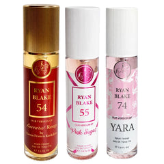 Ryan Blake Women’s 3-Piece Sweet Gourmand and Floral Fragrance Set