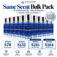 12 ml Perfume Oil – Same Scent Bulk Pack (Men & Women)