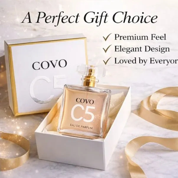 COVO C5 Eau De Parfum for Women – 3.3 Fl Oz (100ml) – Floral Amber Fragrance with Jasmine, Rose &amp; Citrus Notes – Long Lasting Perfume Spray for Everyday Wear &amp; Gifting