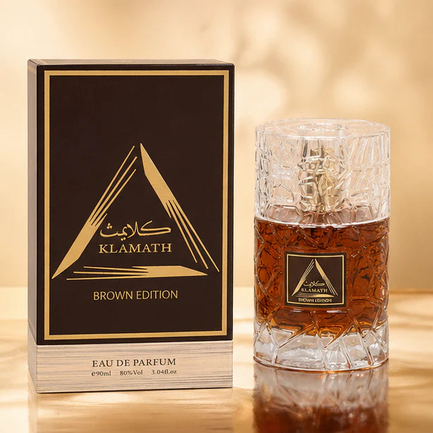Klamath Brown Edition Perfume Eau de Parfum 90ml (3.04 Fl Oz) – Long Lasting Warm Woody Spicy Fragrance for Unisex – Rich Amber Oriental Scent