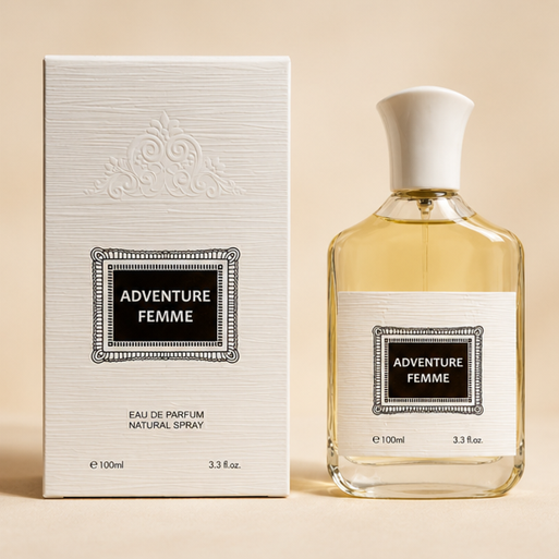 Adventure Femme Eau de Parfum for Women 3.3 Fl Oz (100ml) – Long Lasting Floral Fruity Perfume for Women – Fresh Feminine Fragrance with Citrus, White Floral &amp; Soft Musk Notes – Everyday Signature Scent Gift for Women