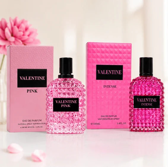 Valentine Perfume Gift Set for Women | Pink, Intense &amp; Classic Eau De Parfum Collection | 3-Piece Long Lasting Women&