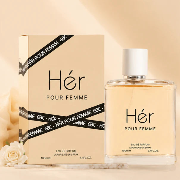 Hér Pour Femme Eau De Parfum for Women 100ml (3.4 Fl Oz) – Long Lasting Floral Fruity Perfume for Women – Elegant Feminine Fragrance Spray