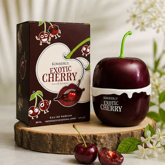 Kimberly Exotic Cherry Eau de Parfum for Women 3.0 Fl Oz (90ml) – Long Lasting Sweet Cherry Fruity Gourmand Floral Perfume – Luxury Women&