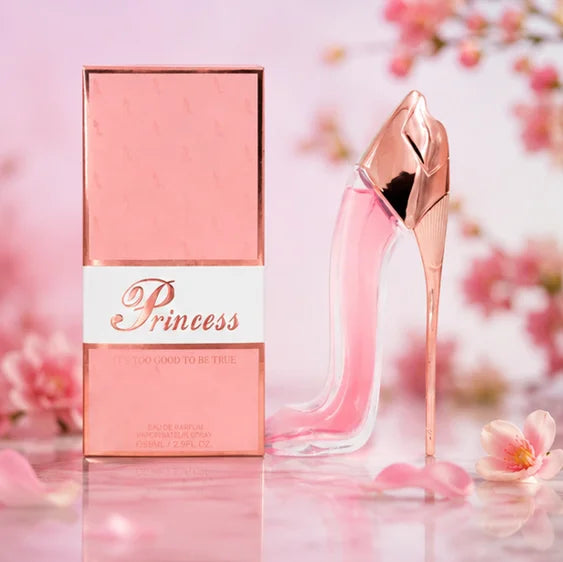 Princess Luxury High Heel Perfume Gift Set for Women – 3 Piece Eau de Parfum Bundle, Pink, Gold &amp; Red Long Lasting Floral, Oriental &amp; Gourmand Fragrance Collection, Women&