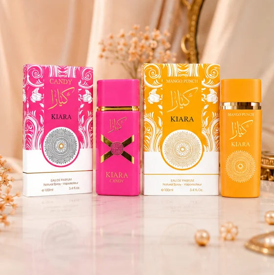 Kiara Sweet Escape Duo Perfume Gift Set for Women – Candy &amp; Mango Punch Eau de Parfum Bundle, 2 x 3.4 Fl Oz (100ml) Long Lasting Sweet Fruity Floral Fragrances