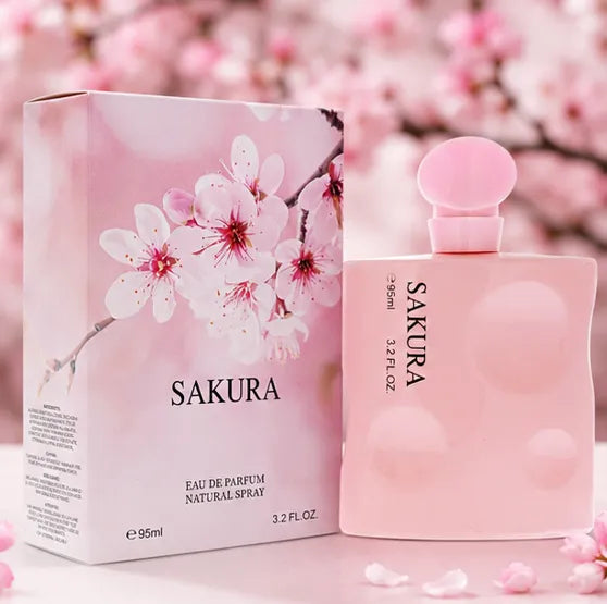 Sakura Eau De Parfum for Women 95ml (3.2 Fl Oz) – Floral Cherry Blossom Perfume for Women – Long Lasting Feminine Fragrance Spray