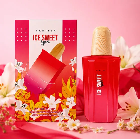 Vanilla Ice Sweet Spark Eau de Parfum for Women 3.4 Fl Oz (100ml) | Long Lasting Sweet Vanilla Floral Perfume | Warm Gourmand Women&
