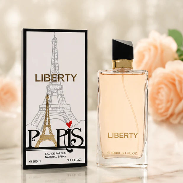 Liberty Paris Eau De Parfum for Women 100ml (3.4 Fl Oz) – Long Lasting Floral Amber Perfume for Women – Elegant Feminine Fragrance Spray