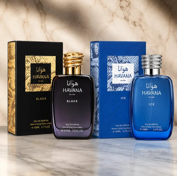 HAVANA Day &amp; Night Duo for Men – Black &amp; Ice Eau de Parfum Gift Set, Long Lasting Men&
