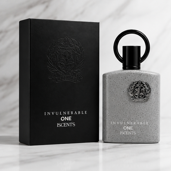Invulnerable One Eau de Parfum for Men, Long Lasting Woody Aromatic Cologne Spray, Premium Masculine Fragrance with Fresh Citrus, Spicy &amp; Warm Woody Notes, 3.4 Fl Oz (100ml)