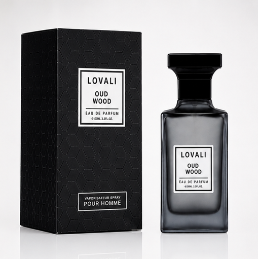 Lovali Oud Wood Eau de Parfum for Men 3.0 Fl Oz (90ml) – Woody Oud Cologne with Smoky Woods, Warm Spices &amp; Amber Notes – Long Lasting Masculine Fragrance for Men
