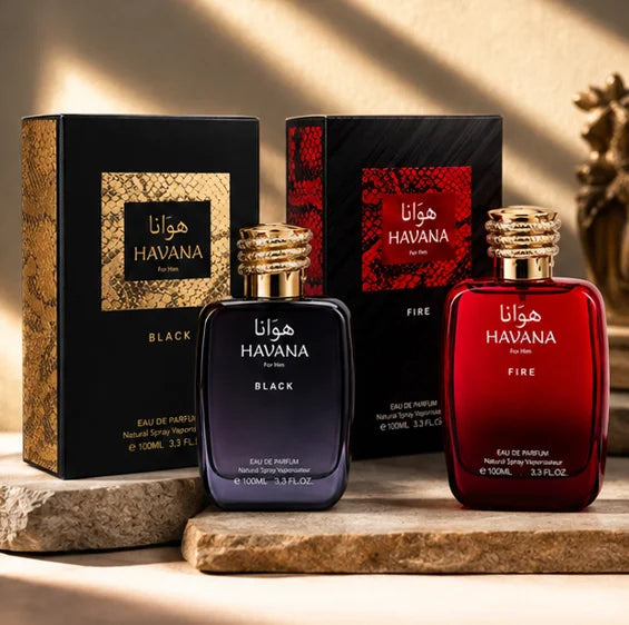HAVANA Intense Duo for Men – Black &amp; Fire Eau de Parfum Gift Set, Long Lasting Men&