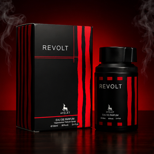 Revolt Eau de Parfum for Men 3.4 Fl Oz (100ml) – Bold Woody Spicy Cologne with Fresh Citrus, Aromatic Notes &amp; Warm Musk – Long Lasting Men&