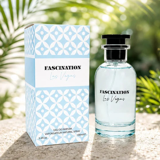Fascination Las Vegas Eau de Parfum for Women 100ml / 3.4 Fl Oz – Fresh Citrus Woody Aromatic Cologne for Women – Long Lasting Everyday Women's Fragrance – Clean Masculine Perfume Spray