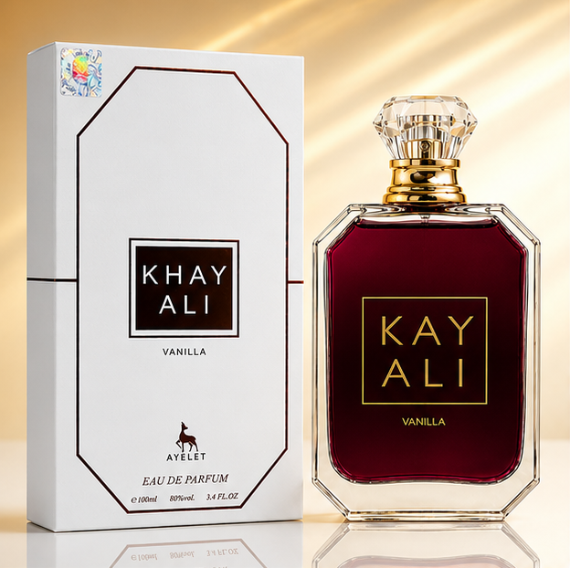Khayali Vanilla Eau de Parfum for Women 3.4 Fl Oz (100ml) – Warm Vanilla Perfume with Sweet Gourmand, Creamy Amber &amp; Soft Musk Notes – Long Lasting Women&