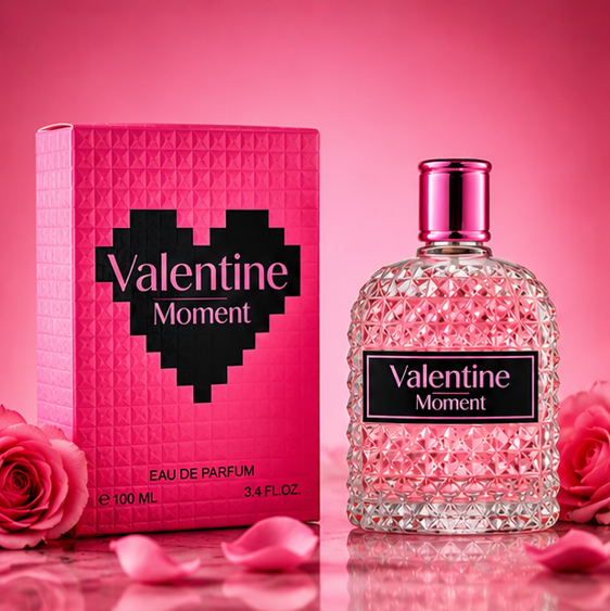Valentine Moment Eau de Parfum for Women 3.4 Fl Oz (100ml) – Long Lasting Floral Fruity Perfume – Sweet Feminine Fragrance Spray for Everyday Wear &amp; Special Occasions
