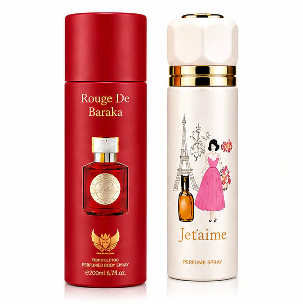 Women’s Perfume Body Spray 2 Pack – Long Lasting Fragrance Set – Floral &amp; Sweet Elegant Scents