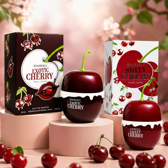 Kimberly Fruity Perfume Gift Set for Women – Exotic Cherry, Sweet Cherry, Sweet Peach, Tropical Pineapple &amp; Sinful Berry 5 Piece Long Lasting Eau de Parfum Collection