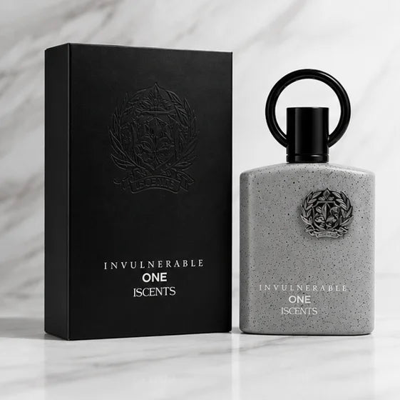 Invulnerable One Eau de Parfum for Men, Long Lasting Woody Aromatic Cologne Spray, Premium Masculine Fragrance with Fresh Citrus, Spicy &amp; Warm Woody Notes, 3.4 Fl Oz (100ml)
