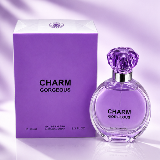 Charm Gorgeous Eau de Parfum for Women 3.3 Fl Oz (100ml) – Long Lasting Floral Fruity Perfume for Women – Sweet Feminine Fragrance with Floral, Vanilla &amp; Musk Notes – Everyday Signature Scent Gift for Women