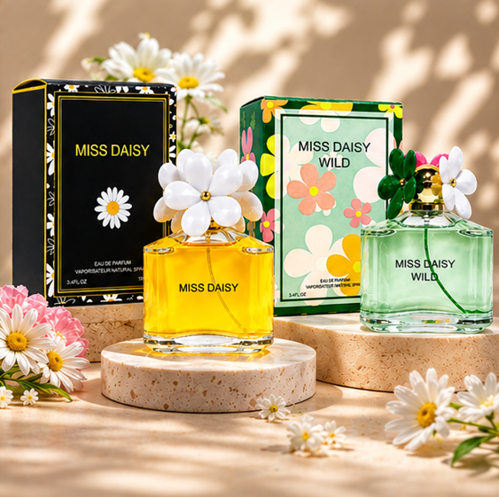 Miss Daisy &amp; Miss Daisy Wild Perfume Gift Set for Women – 2 Pack Eau de Parfum Collection 3.4 Fl Oz (100ml Each) – Long Lasting Floral Fruity Fragrance Spray for Women, Gift Set for Her