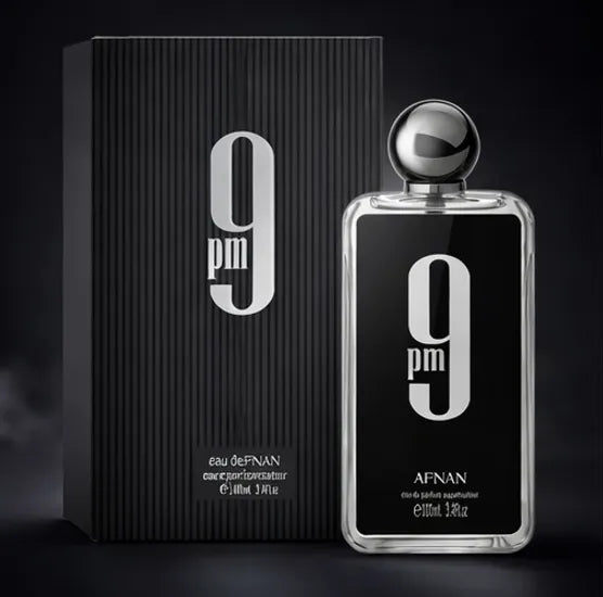 Afnan 9PM Eau de Parfum for Men – 3.4 oz / 100 ml Long Lasting Sweet Vanilla Amber Fragrance – Warm Spicy Night Perfume – Luxury Arabian Cologne for Men